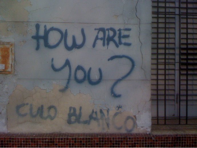 How are you? Culo blanco