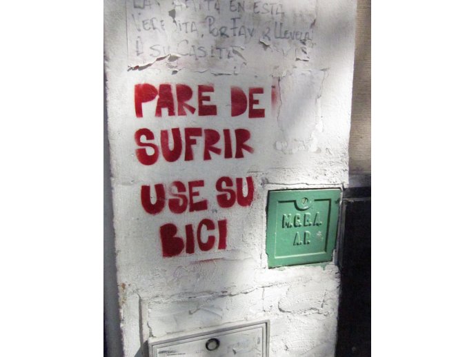 Pare de sufrir, use su bici!