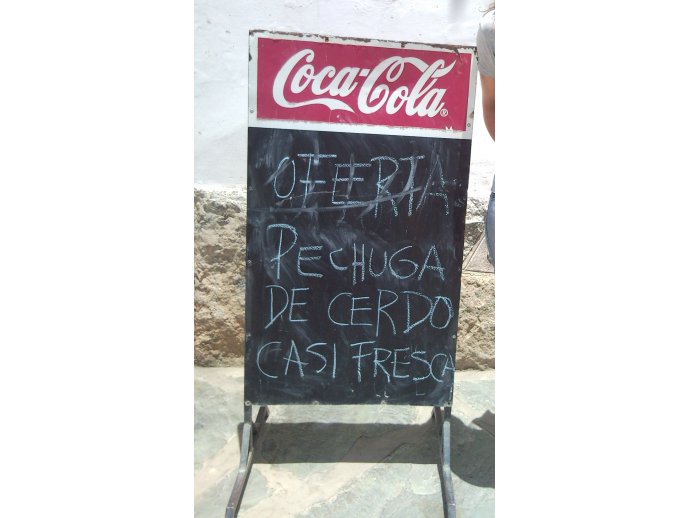 Oferta pechuga de cerdo casi fresca