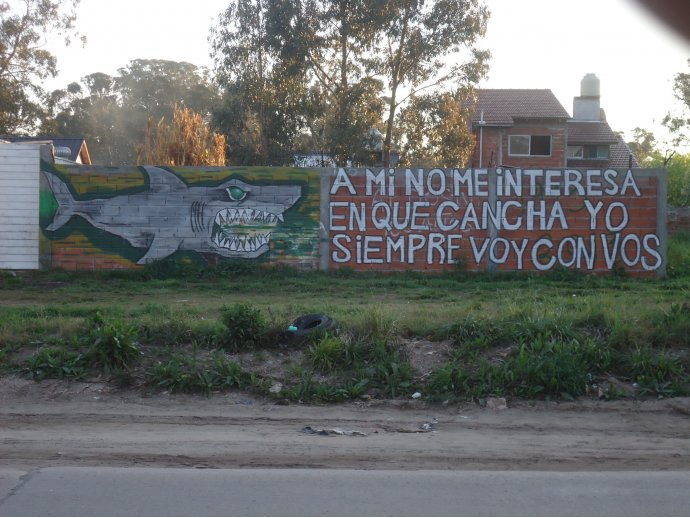 A mi no me interesa en que cancha yo siempre voy con vos