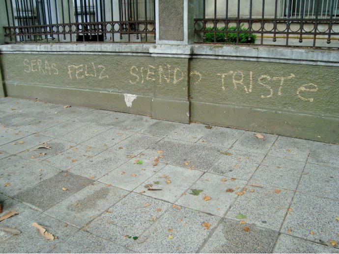 Serás feliz siendo triste