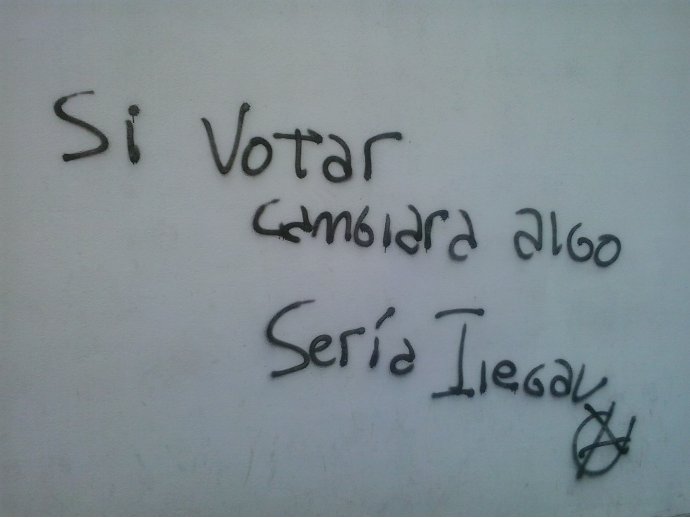 Si votar cambiar algo sería ilegal