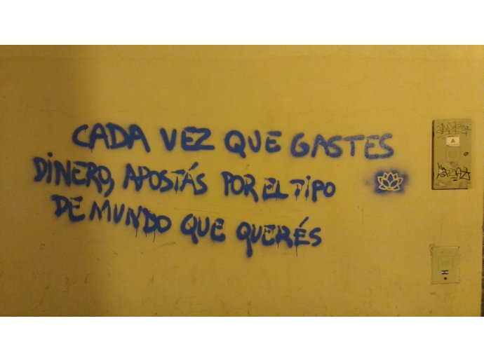 Cada vez que gastes dinero apostás por el tipo de mundo que querés