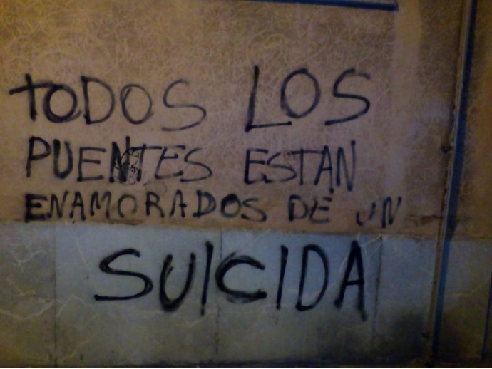 Todos los puentes están enamorados de un suicida.