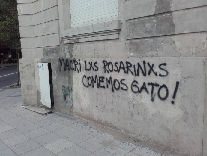 Macri, los rosarinxs comemos gato!